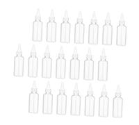 WEKADRIN 35 Pezzi Bottiglie Plastica Trasparenti con Becco Punta Flaconi Dosatori per Olio Lozione Facili da Spremere e Antigoccia per Viaggi e Quotidiano