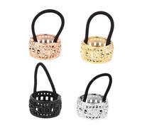 WEKADRIN 4 pezzi di Cavallo in Plastica Resistenti Antiscivolo Accessori Moda per con Sottili Nero Rosa Oro e