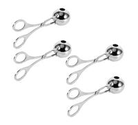 WEKADRIN 4 Pezzi Stampi per Polpette in Acciaio Inossidabile Non Stick per Formare Polpette Palline e Verdure Utensile per Preparazioni Uniformi e Veloci