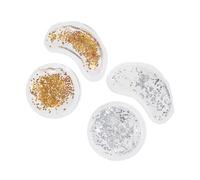 WEKADRIN 4 Pz Cuscinetti di ghiaccio in gel affrettato Maschere raffreddamento occhio eye patch eye mask cerotti per la cura degli occhi cuscinetti per gli occhi in gel con paillettes pvc