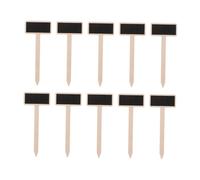 WEKADRIN 40 pezzi Etichette per Piante in Legno con Lavagna Nera Mini Targhette Decorative per Giardino e Fiori con Bastoncino Legno di Pioppo Robusto per Decorazioni Casa e Messaggi