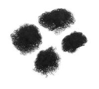 WEKADRIN 4pezzi Accessori per Capelli Afro per Bambine Forcine per Chignon Carini Parrucchi Fatti con Fibre Sintetiche per Feste e Uso Quotidiano