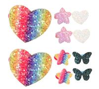 WEKADRIN 5 paia Elastici per Capelli con Paillettes Multicolore Porta Coda di Cavallo Elastico e Glitterato per Bambine Accessori Moda per Capelli Spessi e Medi Regalo per Ragazze