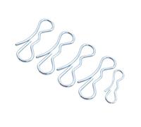 WEKADRIN 5 Pezzi Coppiglie in Acciaio Legato Assortite, Perni a Molla di Fissaggio Professionali, Spilli di Sicurezza Durevoli per Uso Industriale e Applicazioni Meccaniche