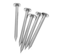 WEKADRIN 5 pezzi Picchetti da Giardino in Acciaio Resistenti Segna Punto Prato Basso Chiodi per Confine Versatili per Rilevamenti e Costruzioni