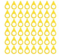 WEKADRIN 50 Pezzi Indicatore Giallo per Dadi Ruota Auto in Plastica Resistente alle Intemperie, Dimensioni 7,8x4,4x0,3 Cm, per Ispezioni Quotidiane e Manutenzione delle Ruote