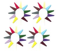 WEKADRIN 50 Spugne Triangolari per Trucco Morbide e Elastiche Puff per Cipria e Fondotinta Uso Asciutto e Bagnato Set da 50 Pezzi Multicolore per Applicazione Viso Delicata