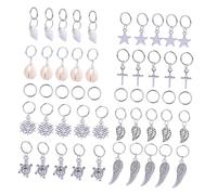 WEKADRIN 50pezzi Anelli per Trecce Capelli in Materiali Sicuri e Durevoli per Decorare Acconciature Stile Vivace per Feste Carnevale e Cosplay Facili da Usare e Posizionare come Regalo