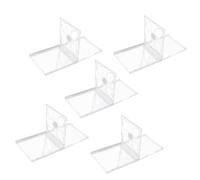 WEKADRIN 5pezzi Custodie Trasparenti Per Cd Doppio Alloggiamento Scatole Plastiche Standard Per Protezione e Organizzazione Dischi Porta Cd Sicuro e Anti-graffio