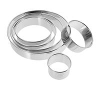 WEKADRIN 6 pezzi Stampi Rotondi per Involucri Ravioli in Acciaio Inossidabile Tagliapasta Manuale Riutilizzabile per Casa Facile da Pulire e Resistente Utensile Pratico per Gnocchi e