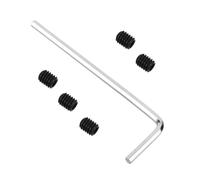 WEKADRIN 6 Pezzi Viti per Blocco Corde Chitarra Elettrica Nero Accessori per Montaggio Piastra e Ritenuta Corde Affidabile per Stabilità e Sostituzione Pickup su Basso e Chitarra