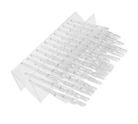 WEKADRIN 64foro Espositore Per Smalti Organizer Compatto Forma Di z Con Slot Per Campioni Di Colori Per Servizi Mobili Di Unghie e Viaggi Per Ottima Gestione Dei Prodotti Di Nail Art