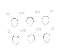 WEKADRIN 6Pcs In Polvere Schiuma Palla Fascia Flash Costume Spazio Testa Bopper Testa Boppers Costume Copricapo Glitter Fascia Fascia Per Con La Palla Stella Fascia Fiesta