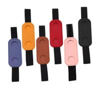 WEKADRIN 6pezzi Fascia Portapenne in Pelle Pu per Stilografica o Penna Accessorio Salvaspazio per Diario Libro o Pianificatore Cintura Elastica Passante per Singolo Utilizzo Colore Casuale