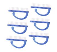 WEKADRIN 6pezzi Spazzole per Unghie da Setole Resistenti all Usura Adatte per Uso Domestico Non Deformano le Unghie Semplici