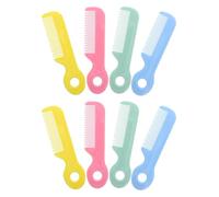 WEKADRIN 8 pezzi Pettini in Plastica Sicura Pettine per Bambina con Dita Arrotondate Spazzola Leggera per Capelli Delicati e Cuoio Capelluto Sensibile Accessori per Cura Infantile e