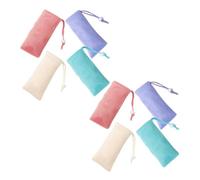 WEKADRIN 8 pezzi Sacchetti per Sapone in Rete con Coulisse Portasapone Antiscivolo per Doccia Sacchettini Esfolianti per Generazione di Schiuma Multiuso per Saponette Palline da Bagno e