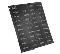 WEKADRIN Adesivi Numerici per Etichette Peso Attrezzature Palestra, Set 1 Foglio per Dischi e Manubri, Compatibili Pesi da 4,5 a 90 Kg, per Uso Domestico