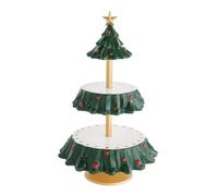WEKADRIN Alzata Dolci Albero in Resina Robusta Vassoio Snack Decorativo e Durevole per Dolcetti e Frutta Secca Piatto Candy Tray per Festa Natalizia