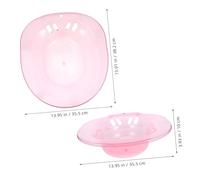 WEKADRIN Bacinella Sitz Bath Postpartum in Plastica Rosa Design Ergonomico Antispreco Vaschetta Rinforzata per Donna Anziani Rialzo Wc