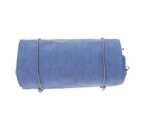 WEKADRIN Borsa Da Toilette Da Viaggio in Pu Resistente Pieghevole Con Scomparti Rete Per Cosmetici Organizer Compatto e Arrotolabile Per Donne e Uomini Colore Blu Mare