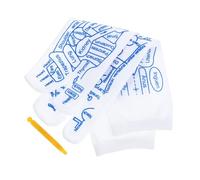 WEKADRIN Calzini Agopressione Riflessologia Elasticizzati Uomo con Penna Stimolante Confortevole e Design Seamless Calzini per Piedi con Diagramma Acupressione per Piedi Gonfi e Sudati