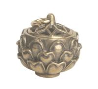 WEKADRIN Ciondolo Aromaterapia Fiore Sacro in Sfera Apribile per Oli Essenziali Gioiello Diffusore Decorativo da Indossare Accessorio Casa e Auto