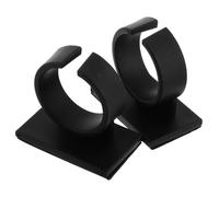 WEKADRIN Clip Per Bandiera Microfono 2 Pezzi in Plastica Resistente Con Adesivo, Morsetto Compatto Per Supporto Microfono, Accessorio Professionale Per Interviste e Reportage