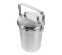 WEKADRIN Contenitore per Compost da Banco in Acciaio 3l con Coperchio Sigillante per Rifiuti Alimentari in Cucina, Secchio Compost Compatto per Raccolta Differenziata Interna e Riciclo