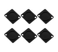 WEKADRIN Copertura Antipolvere per Connettori Audio Xlr 6 Pezzi Piastra Cieca per Montaggio a Pannello Tipo D Piastra a Muro per Rack Audio Protezione Connettore Speaker Accessori per