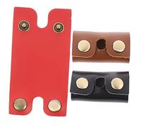 WEKADRIN Copri Testina Rasoio Di Sicurezza in Pelle Composita 3 Pezzi Custodia Protettiva Resistente Portatile Per Viaggi Protezione Testina Rasoio Da Uomo Uso Casalingo