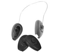 WEKADRIN Copriorecchie in Silicone Antiscivolo Impermeabili per Colorazione Chioma Protezione Auricolare con Anello in Acciaio Set da 2 Pezzi per Salone Parrucchiere Doccia e Bagno