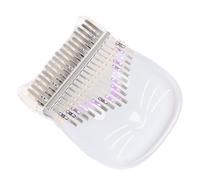 WEKADRIN Crystal Kalimba Thumb Piano in Trasparente Acrilico Forma di Gatto Tasti Resistenti alla Strumento Musicale Portatile per Adulti Regalo Originale e Durevole
