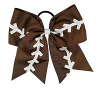 WEKADRIN Elastici per Chioma Fiocco da Softball, Anelli per Coda di Cavallo Nastro Stampato, Accessori Leggeri e Antiscivolo per Adolescenti e Squadre di Cheerleader Colore Casuale