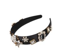 WEKADRIN Fascia Larga Barocca Accessorio per Donne per Feste e Cerimonie Fascia per Decorazioni Raffinate e Comfort