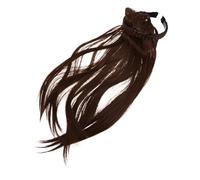 WEKADRIN Fascia Per Capelli Invisibile Con Ricarica Topper Per Capelli Echthaar Con Frangia Da Donna Parrucca Liscia