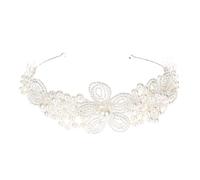 WEKADRIN Fascia per Chioma Perle di Cristallo Elegante per Matrimoni e Feste Copricapo Raffinato Perle Accessorio da Sposa Delicato e Resistente per Balli e Celebrazioni