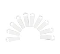 WEKADRIN Fermaporta a Cuneo in TPR Ecologico Bianco, Set 10 Pezzi, Cuneo per Porta Pavimento Antiscivolo Senza Foratura, Protezione Sicurezza Ragazzo Ragazza per Casa, Ufficio e Bagno