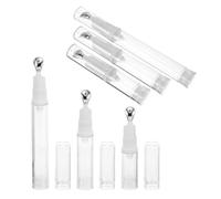 WEKADRIN Flaconi da Viaggio per Liquidi Cosmetici Vuoti 6 Pezzi Applicatore Roller in Metallo Dispenser Sottovuoto per Crema Contorno Occhi Oli e Profumi Contenitori Ricaricabili