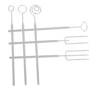 WEKADRIN Forchettine per Immersione al Cioccolato in Acciaio Inossidabile Strumenti Multiuso per Decorazione Torte e Fonduta Antiruggine e Resistenti per Uso Quotidiano