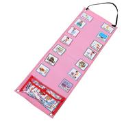 WEKADRIN Grafico Routine Quotidiana con Carte Intercambiabili per Asilo e Casa Pianificatore Settimanale Leggero e Portatile Rosa