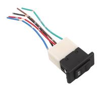 WEKADRIN Interruttore Alzacristalli Elettrico Automatico Momentaneo a 5 Pin con Cablaggio Plug And Play, Pulsante con Luce Rossa per Porte Auto, Sostituzione per Alzacristalli Elettrici