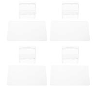 WEKADRIN Kit 4 Pezzi Timbro per Unghie in Silicone Trasparente Raschietto e Piastre per Nail Art Strumento per Manicure Professionale e Fai da Te Design Lavabile e Portatile per Stampe