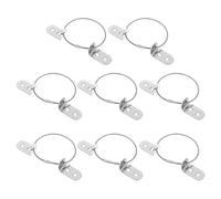 WEKADRIN Kit 8 Pezzi Ancoraggi di Sicurezza per Mobili con Staffe Angolo 90° in Metallo Cinghie Antiribaltamento per Armadi e Cassettiere Fissatori a Parete per Protezione e Prevenzione