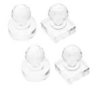 WEKADRIN Kit Timbri per Ombretto 4 Pezzi, Strumento Fai da Te per Pressare Polveri Compatte, Accessori per Riparazione Palette Trucco Occhi, Adatto a Diverse Texture Cosmetiche