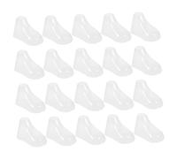 WEKADRIN Manichino Piedi Bambini Trasparente in Plastica Robusta per Espositore Scarpe e Calzini, Modellatore Piedini per Stivaletti, Supporto Forma Scarpe per Casa e Negozio, Set da 40
