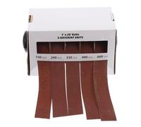 WEKADRIN Nastro Abrasivo Estraibile in Rotolo con Carta Abrasiva Resistente per Levigatura e Lucidatura Legno e Metalli Scatola Dispenser con Anti-intasamento per Lavorazioni di Precisione