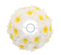 WEKADRIN Paralume a Forma di Fiore di Plumeria 3D Bianco Morbido per Lampade E27 Coprilampada Decorativo per Lampade da Tavolo e Soffitto per Soggiorno Camera da Letto e Feste di Natale