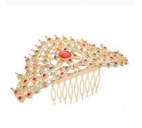 WEKADRIN Pettine da Principessa Stile Thailandese Forcina Cinese per Capelli Decorativa Strass per Nozze e Feste Clip in Sicura e Confortevole