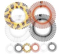 WEKADRIN Pettine Elastico Per Chioma Circolare Flessibile Dentini Antipiega 10 Pezzi Materiale Plastico Per Donna Per Fissaggio Comodo e Pratico Uso Quotidiano